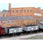 HORNBY Rake of TWO LMS Coal Wagons with Real Coal Load Added